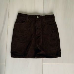 Brownish-red Brandy Melville mini-skirt